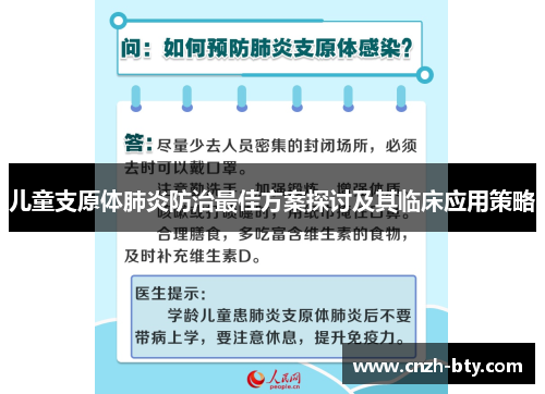 儿童支原体肺炎防治最佳方案探讨及其临床应用策略